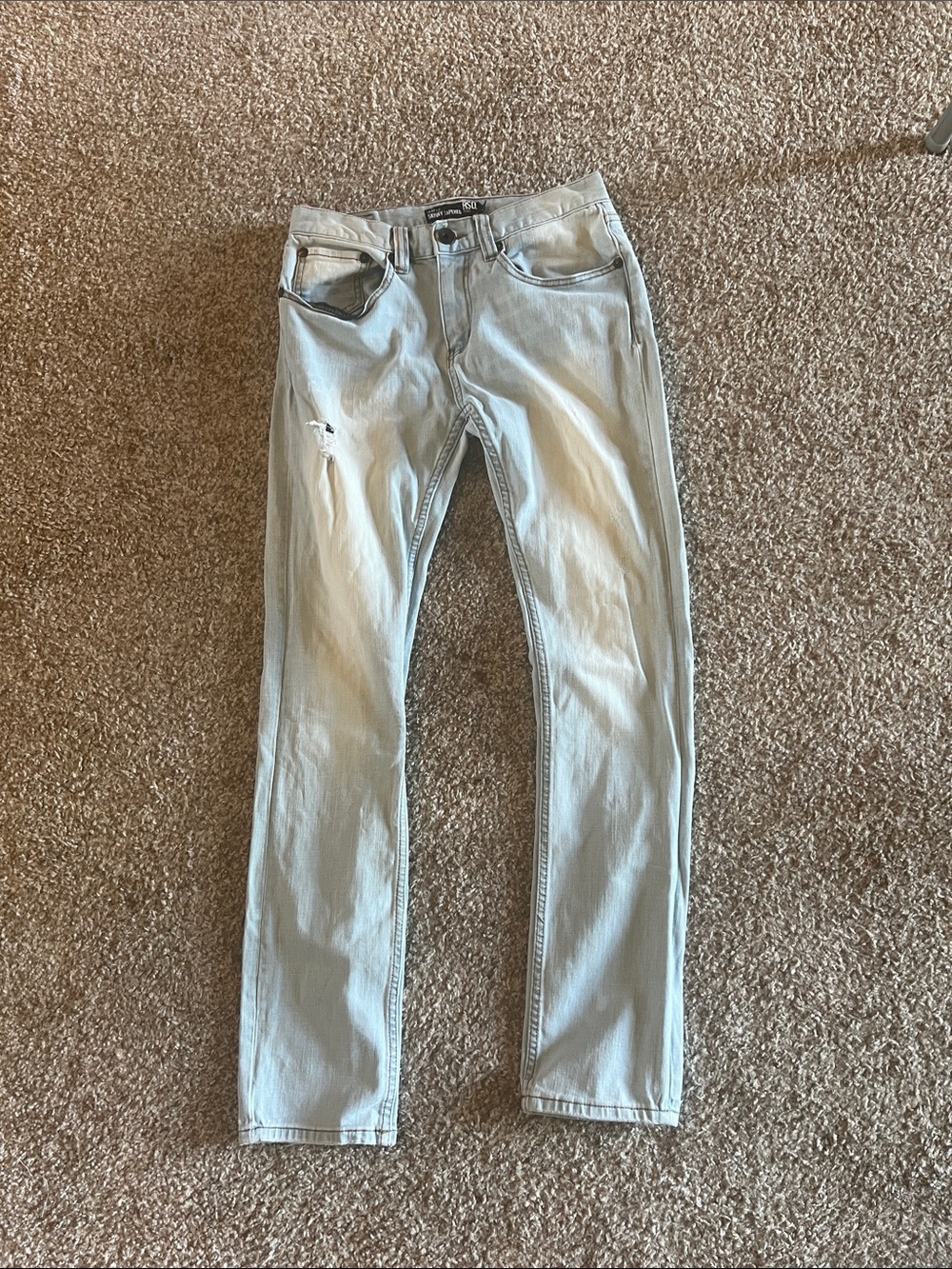 RSQ Pale Blue Skinny Tapered Men’s Jeans